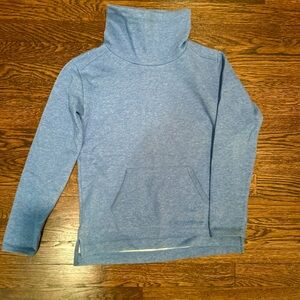 J. Crew crewcuts girls L Heather Blue Turtleneck Sweatshirt sweater funnel neck
